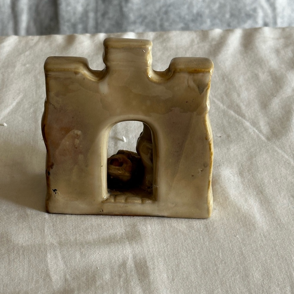 NATIVITY SCENE HOLY FAMILY CERAMIC HIGH GLOSS CHRISTMAS DECOR - Picture 10 of 10